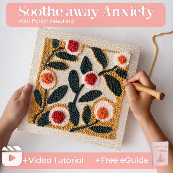 HappyStitch Punch Needle kit with threads